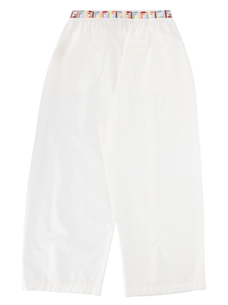 PANTALONE AMPIO CON CINTURA LOGATA FF MULTICOLOR