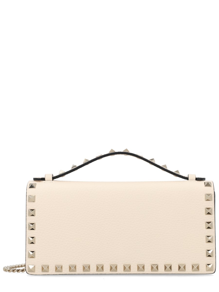 PORTAFOGLIO ROCKSTUD IN PELLE