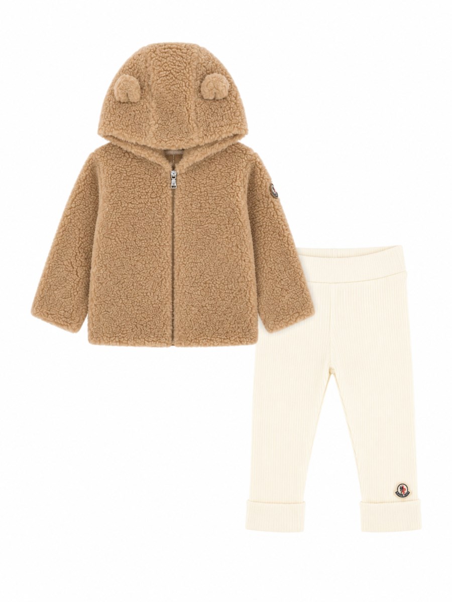 SET CON FELPA TEDDY E LEGGINS A COSTINE