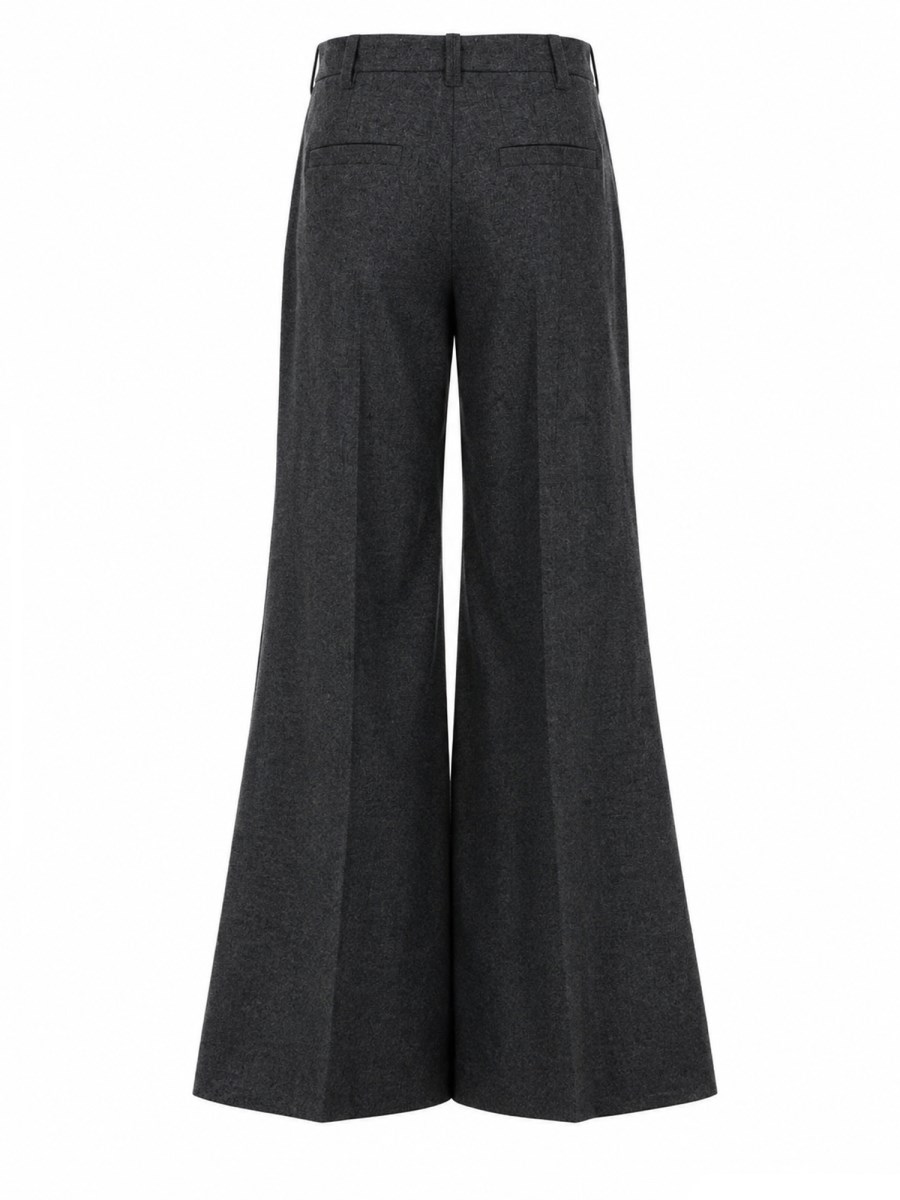 PANTALONE AMPIO IN LANA E CASHMERE