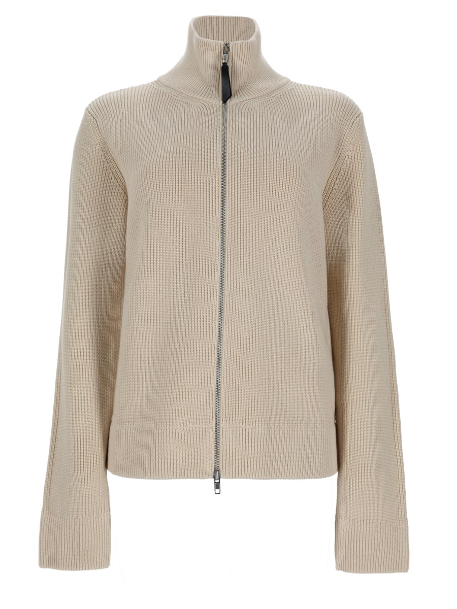 cardigan con zip 
