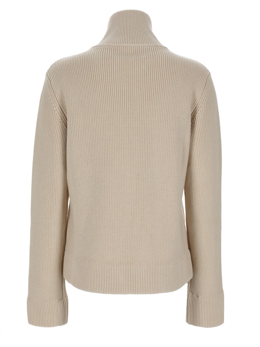 cardigan con zip 