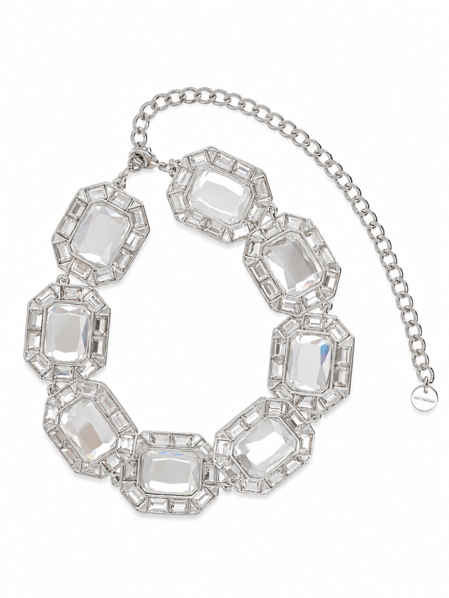 Collana Girocollo Con Maxi Cristalli