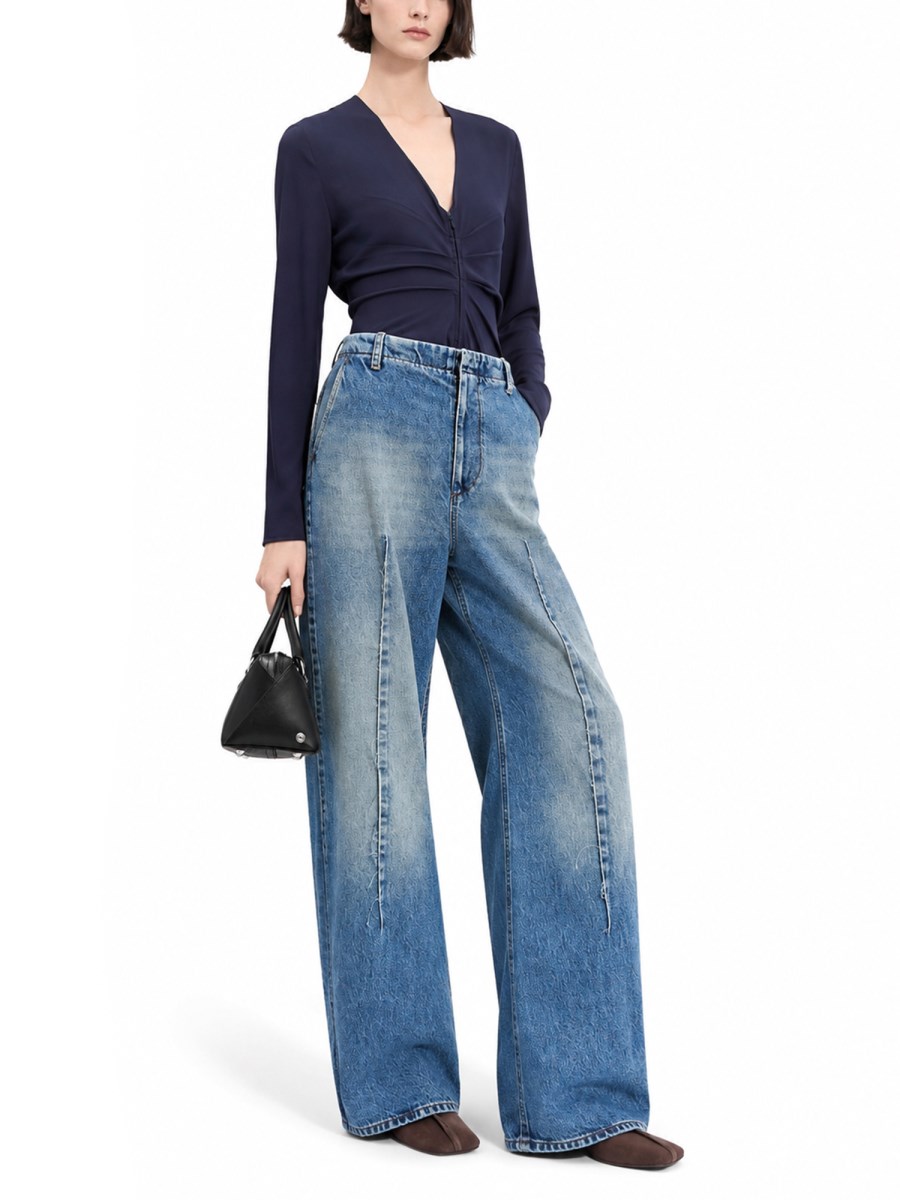 jeans a gamba larga 
