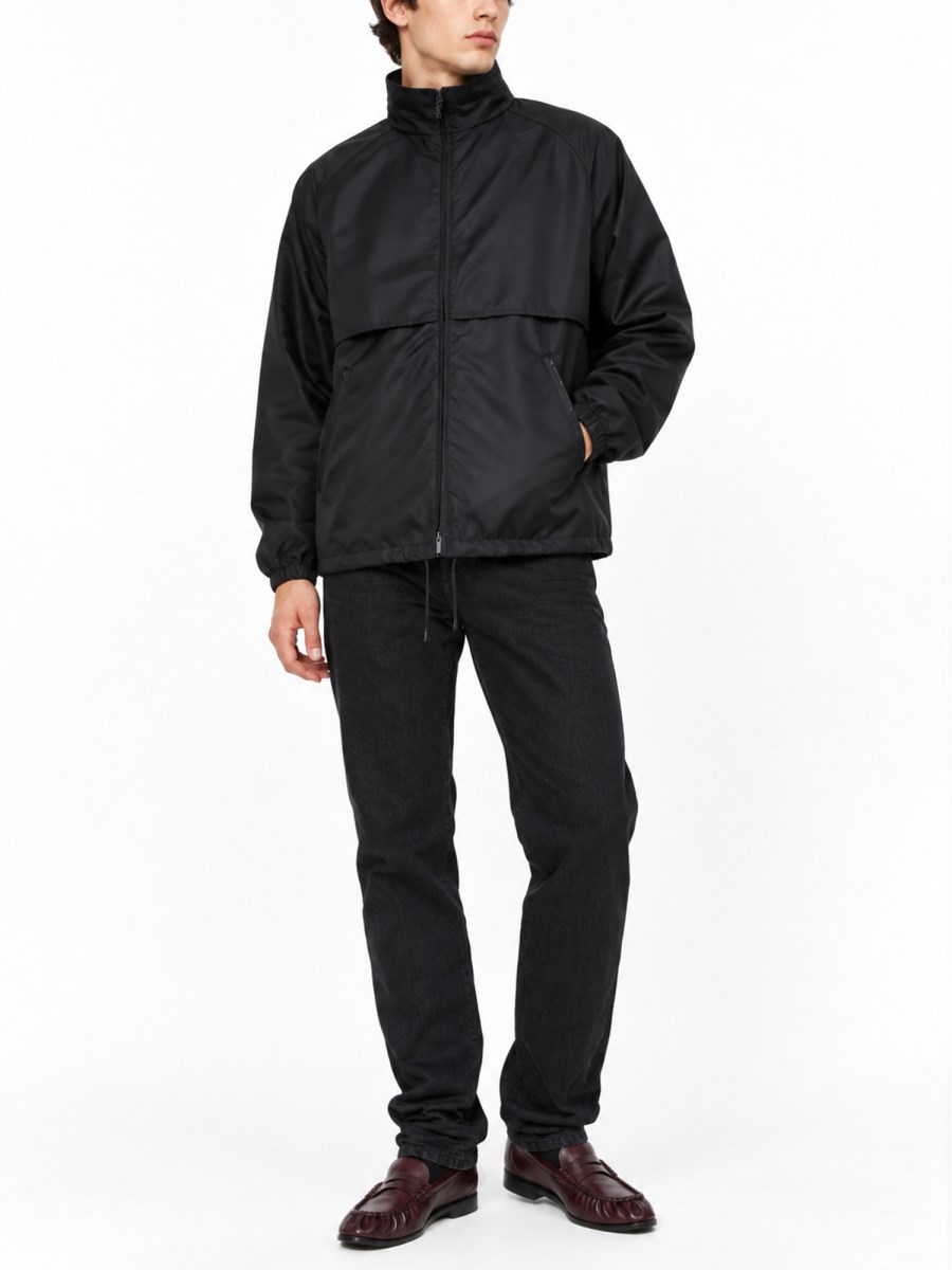 Giacca In Tessuto Tecnico Con Zip