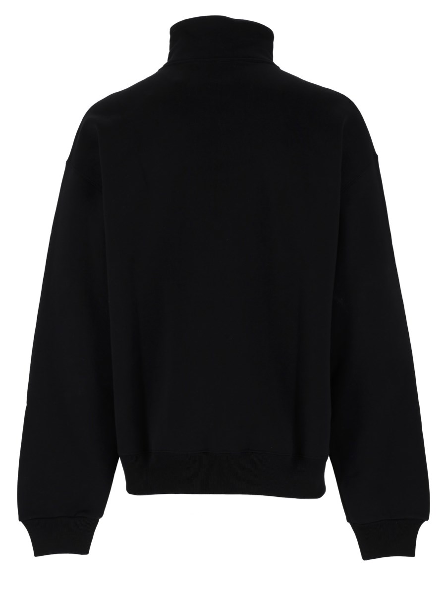 FELPA CON LOGO E ZIP