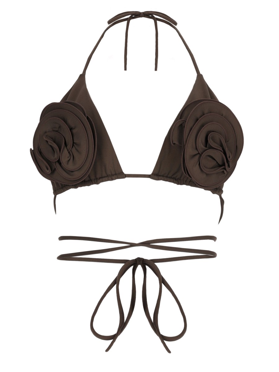 Top Bikini con Dettaglio Arricciato