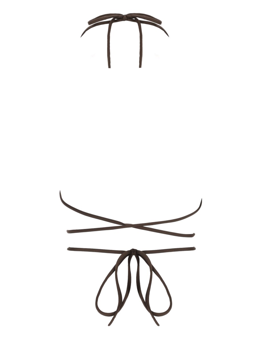 Top Bikini con Dettaglio Arricciato