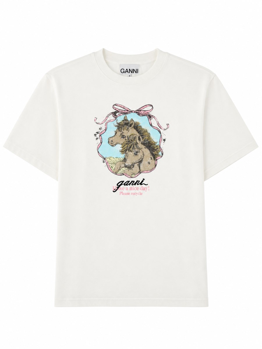 T-Shirt Qixi con Stampa 