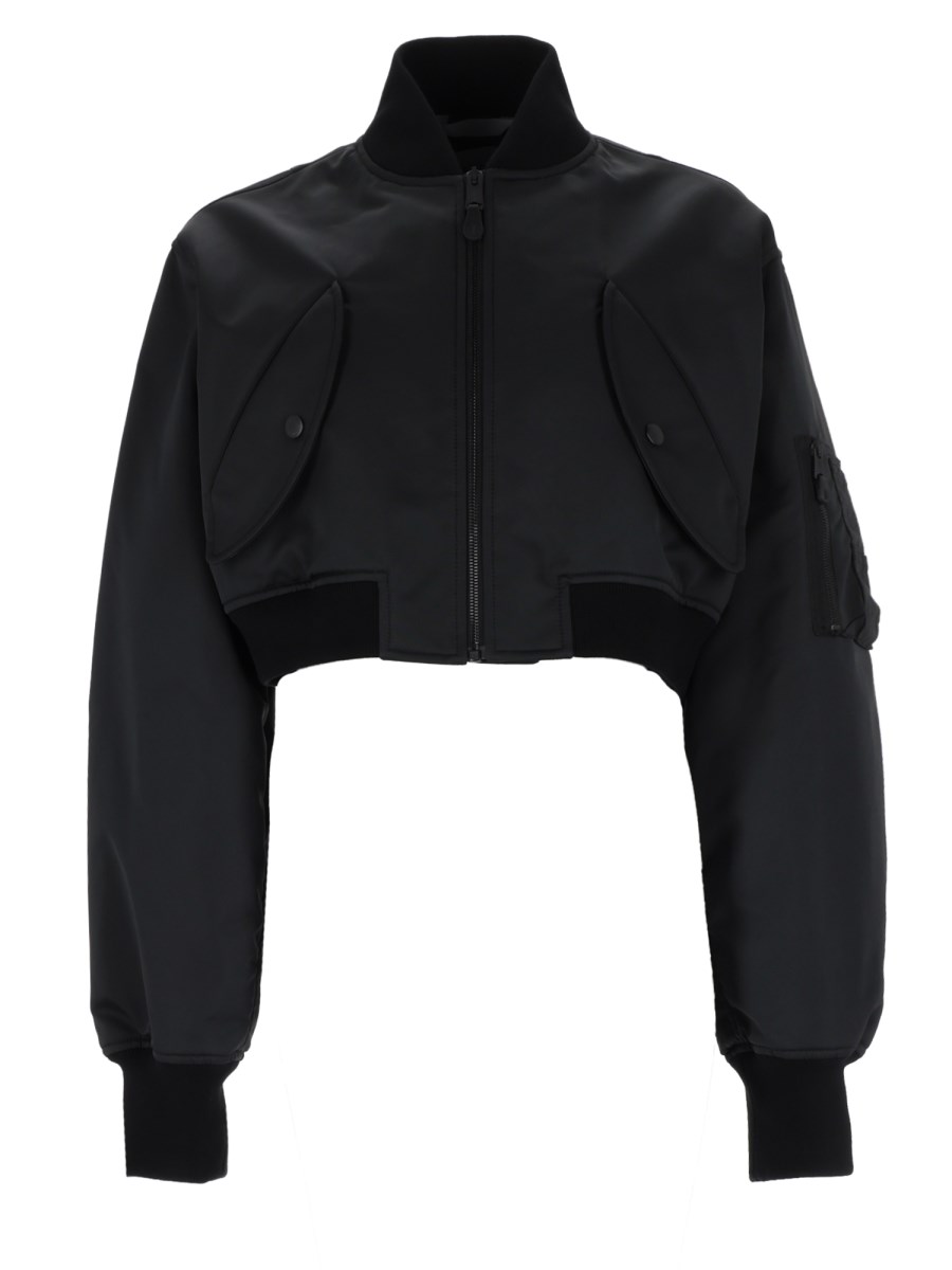 BOMBER CROPPED CON ZIP