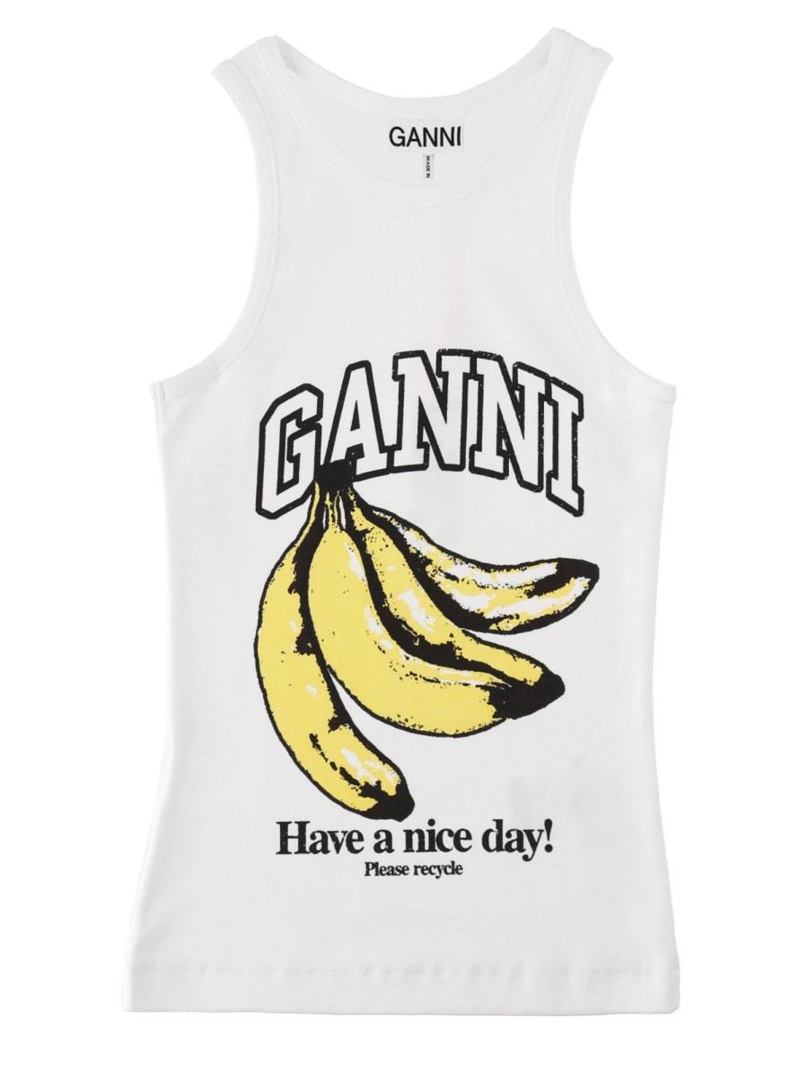 TANK TOP CON STAMPA BANANA