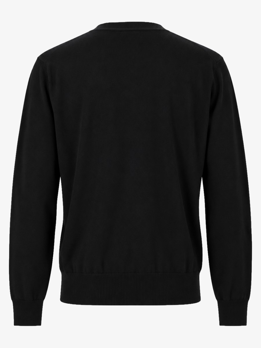 Maglia In Cotone e Cashmere Con Logo