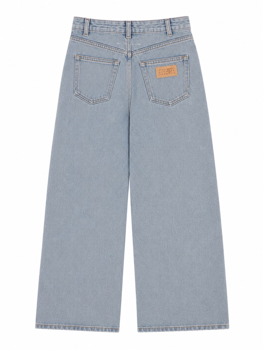 JEANS REGULAR FIT CON TASCA FRONTALE A CONTRASTO
