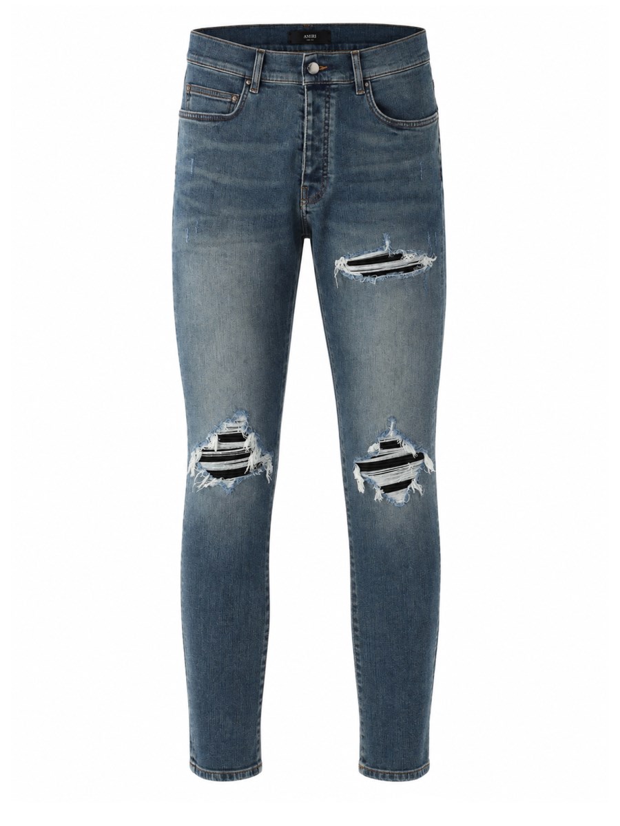 Jeans In Denim Di Cotone