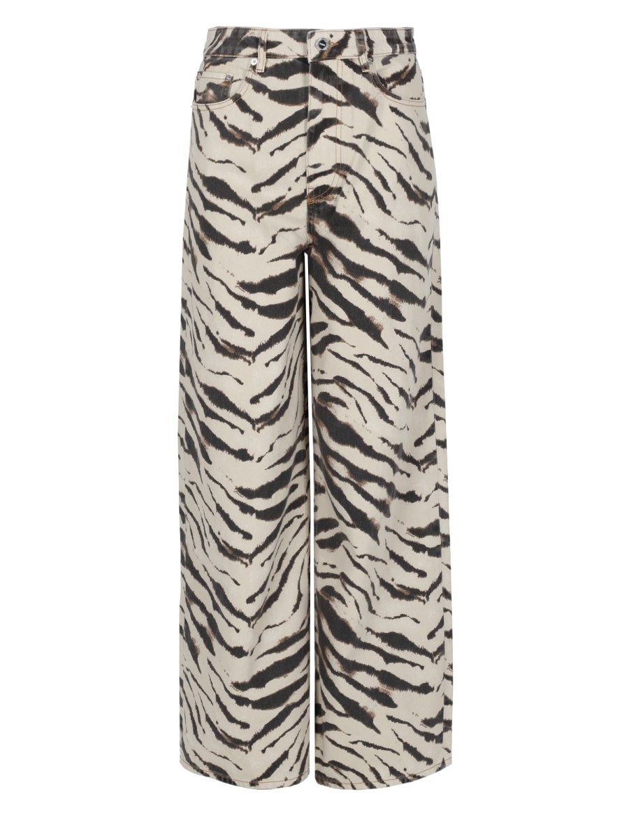 JEANS CON STAMPA ANIMALIER