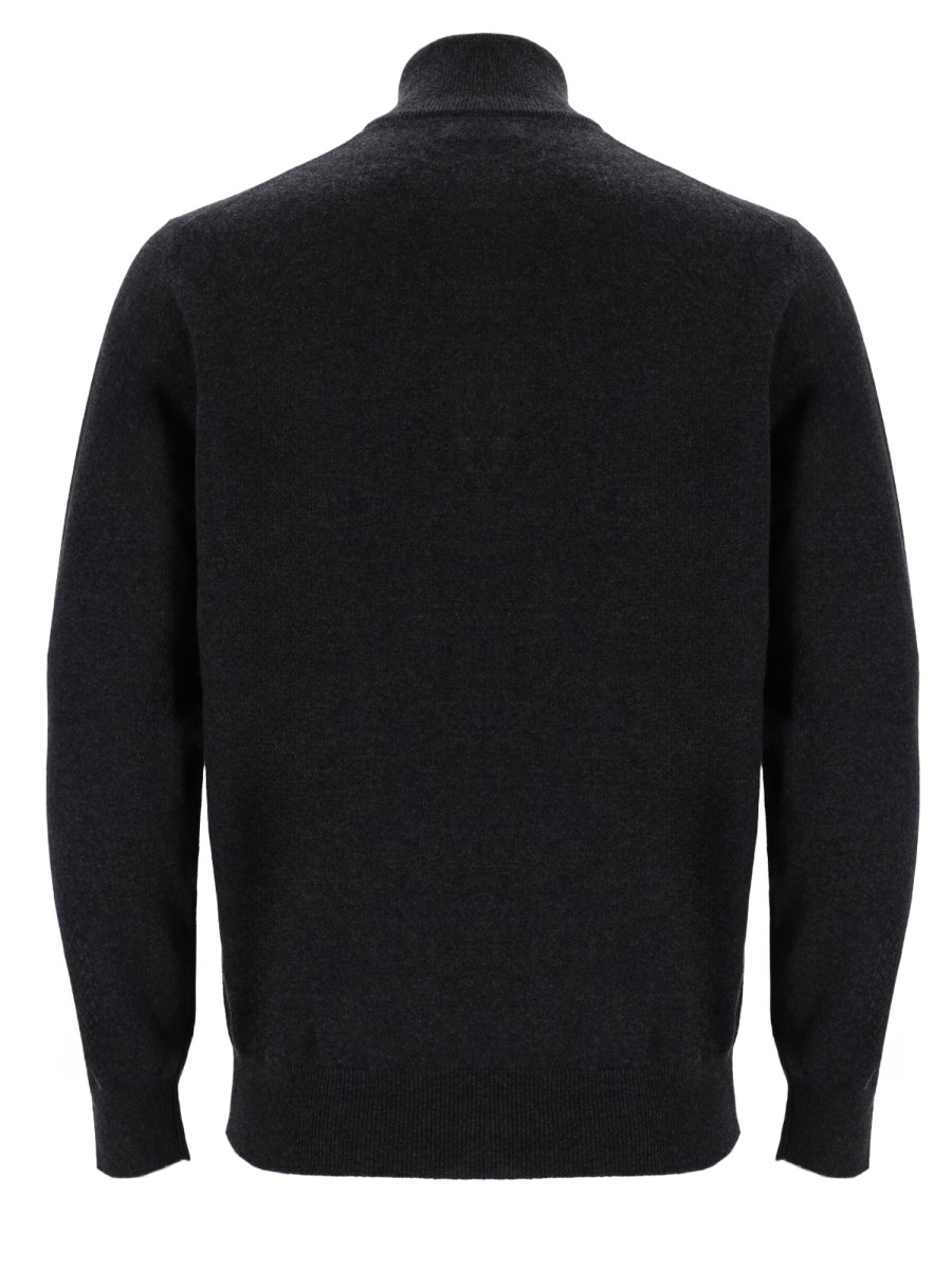 Maglia In Cashmere Con Zip