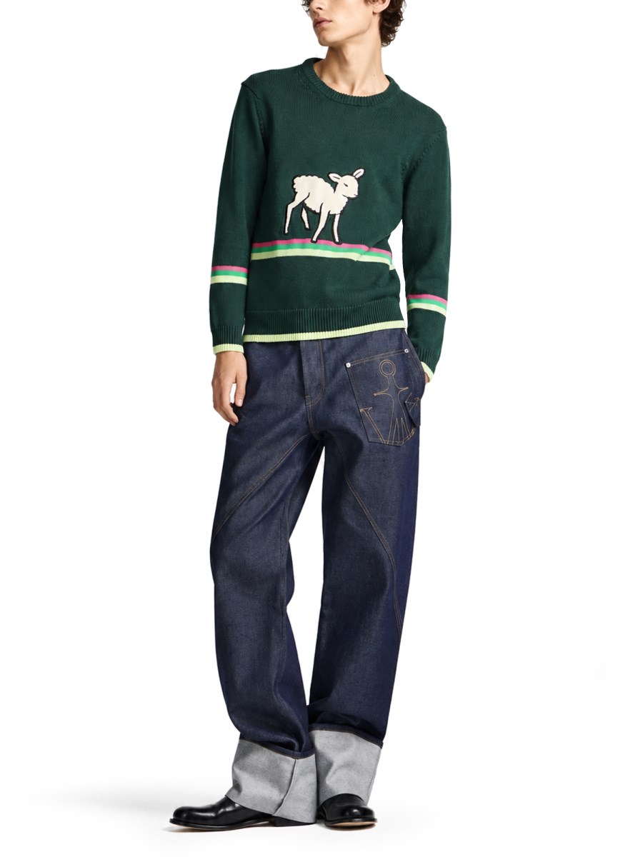 jeans twisted turn-up workwear