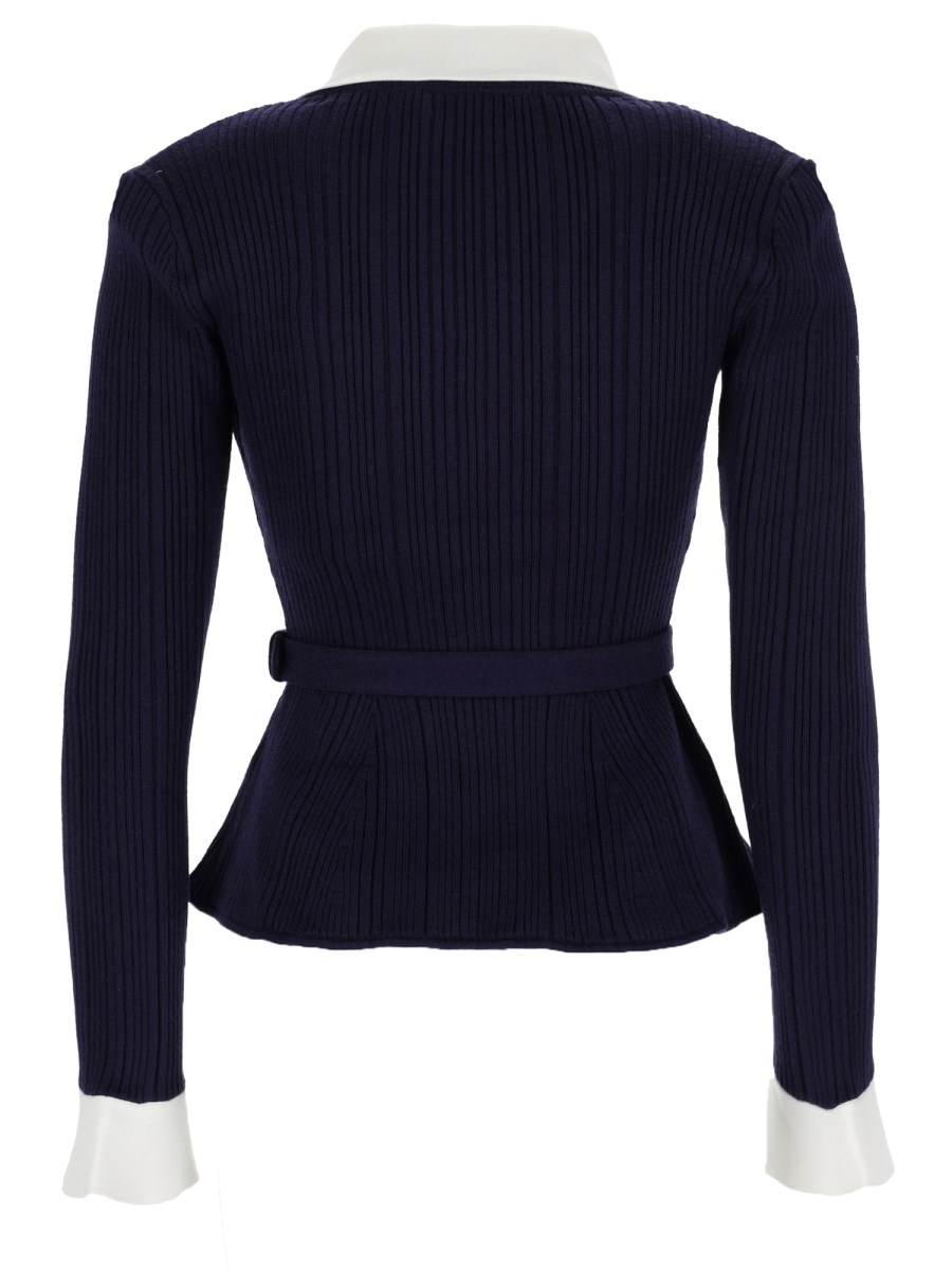 Cardigan in Maglia a Coste