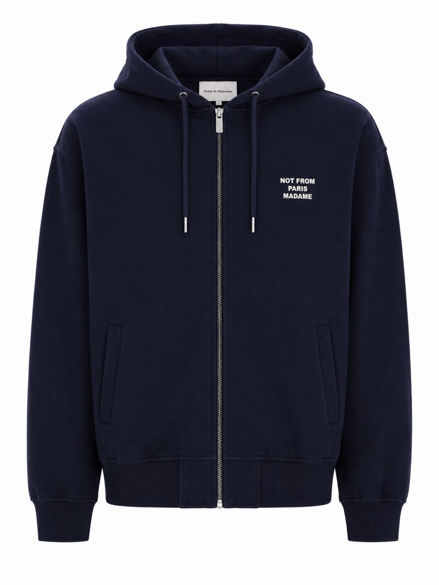 FELPA CON ZIP E CAPPUCCIO