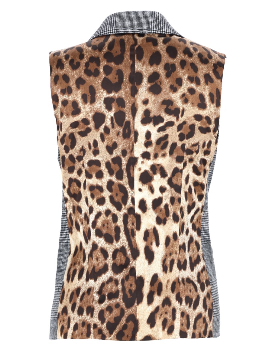 Gilet In Flanella Principe Di Galles