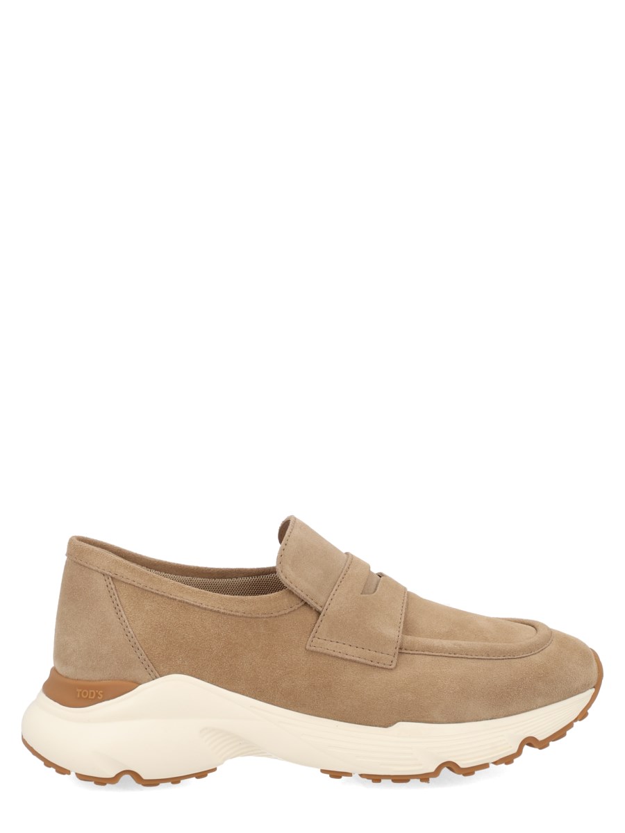 MOCASSINO SPORTIVO IN PELLE SCAMOSCIATA