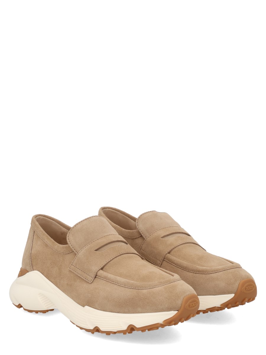 MOCASSINO SPORTIVO IN PELLE SCAMOSCIATA