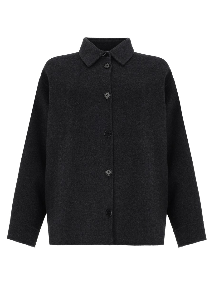 Overshirt in Double di Lana
