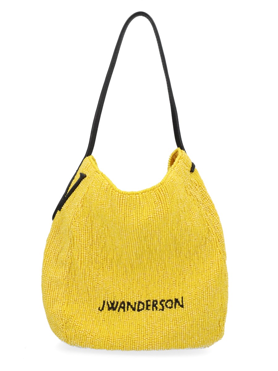 BORSA A SPALLA BEADED SMALL BULB