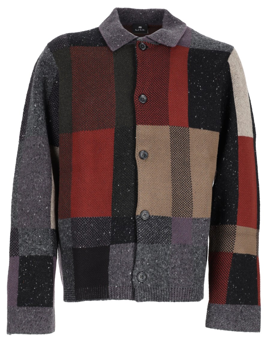 Cardigan In Lana Misto Cotone