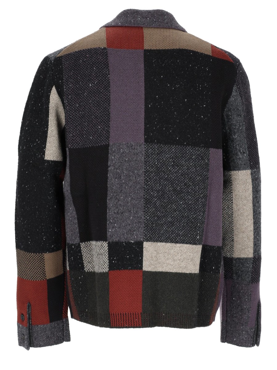 Cardigan In Lana Misto Cotone