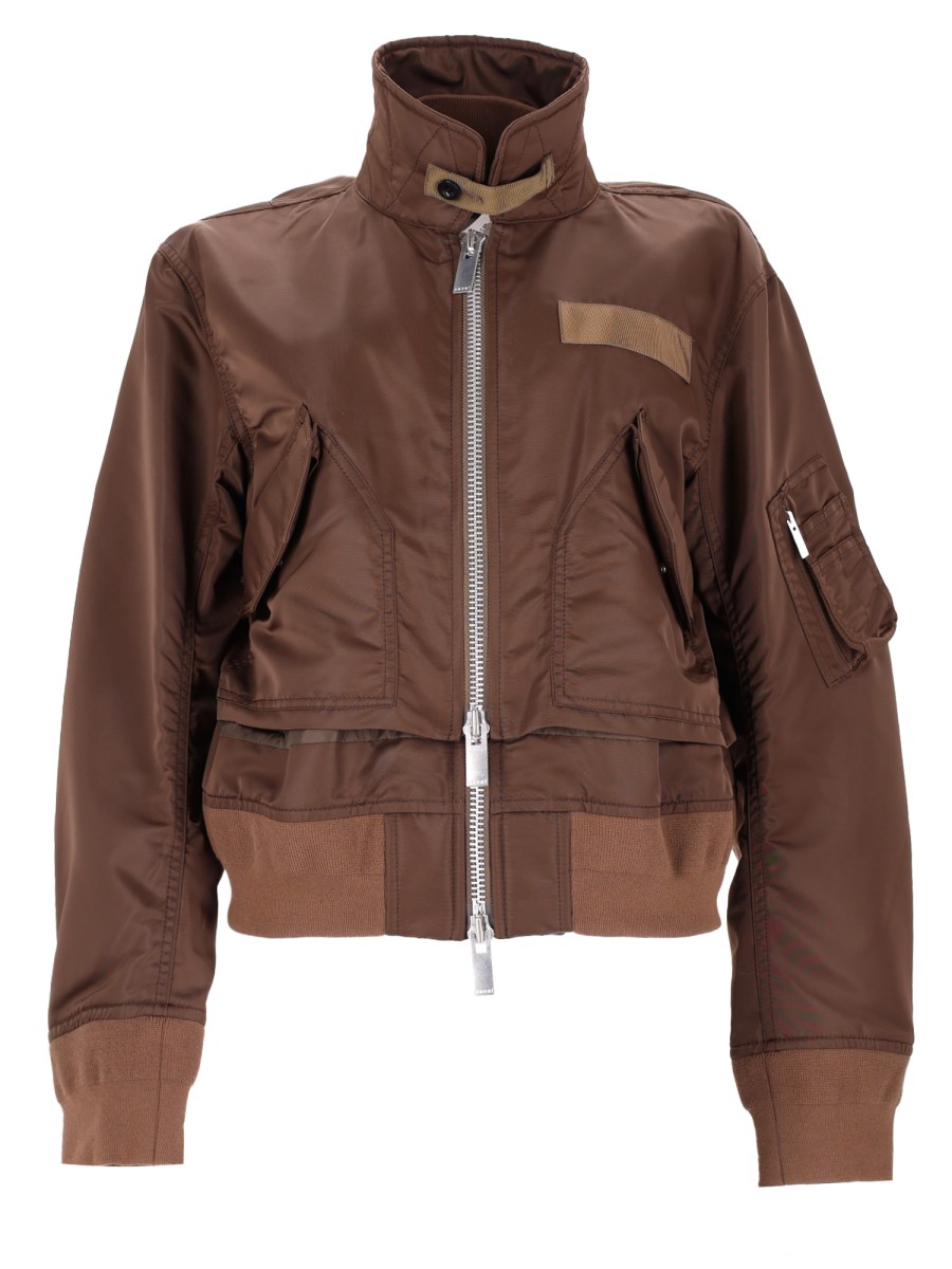 Giacca In Twill Di Nylon