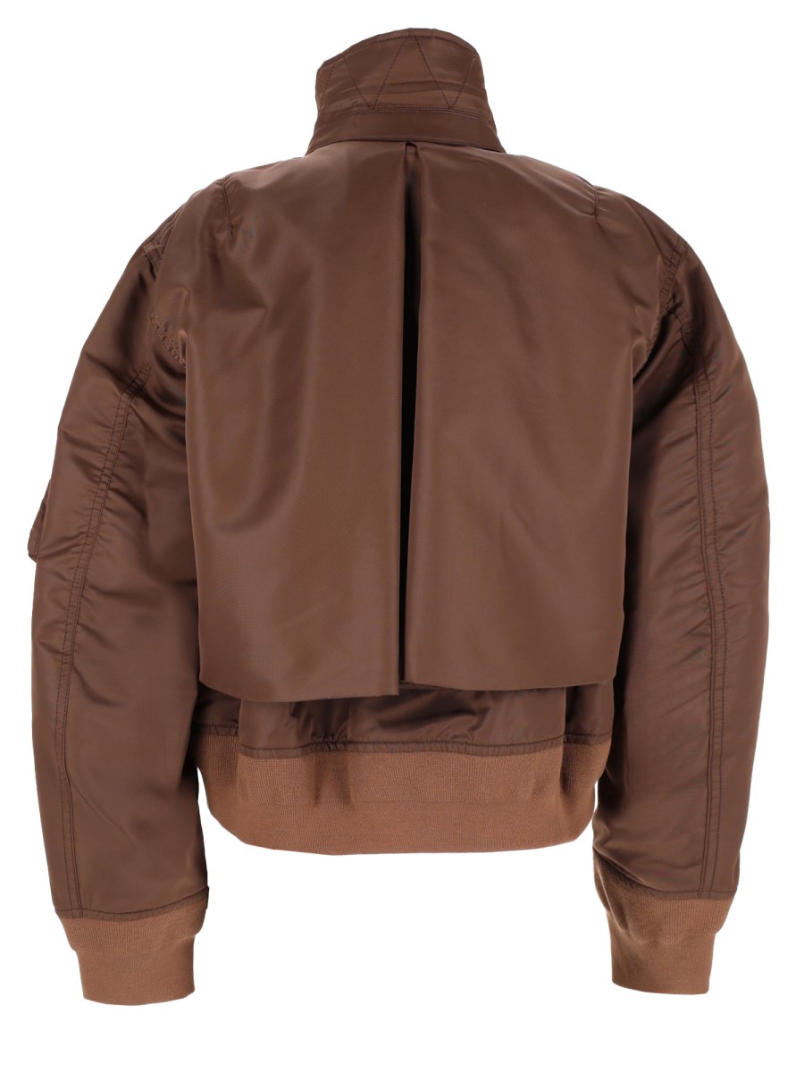 Giacca In Twill Di Nylon