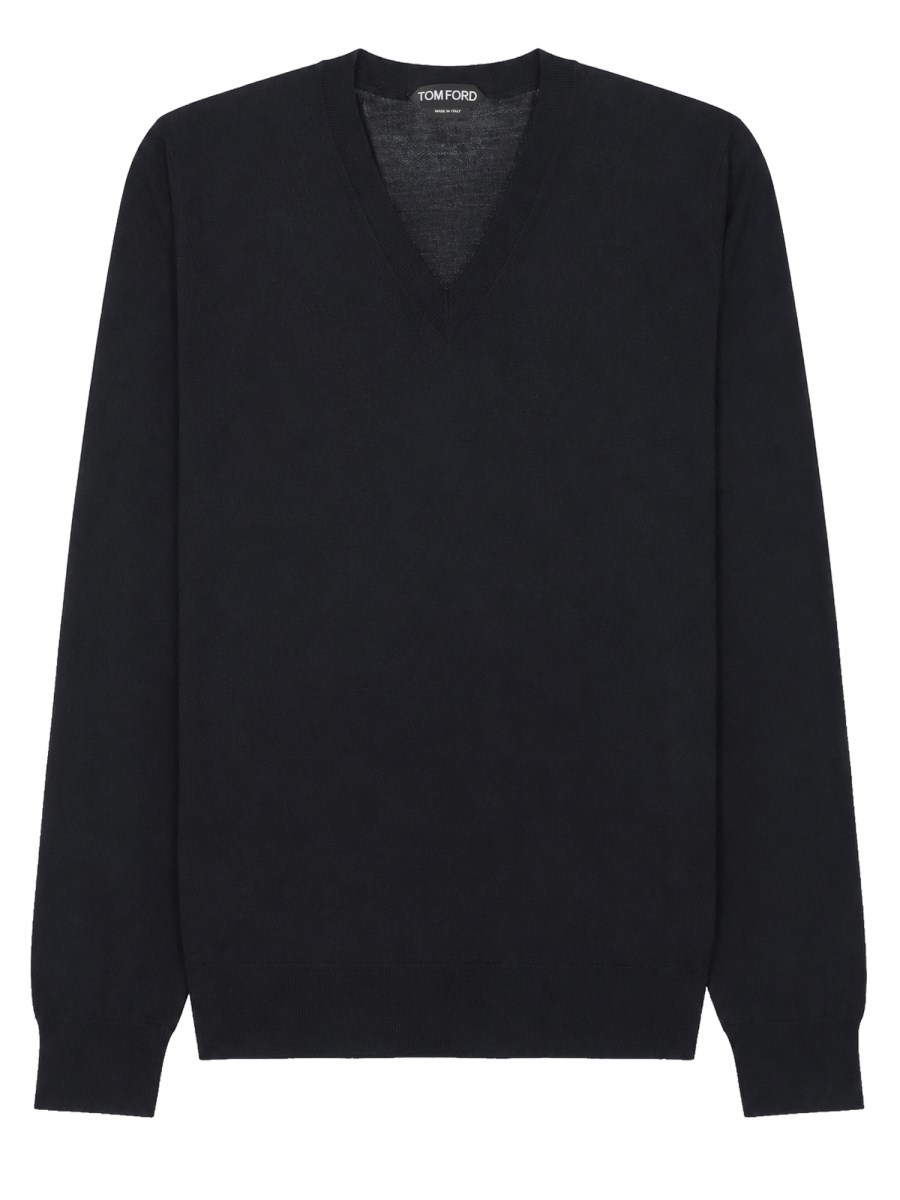 MAGLIA CON SCOLLO A V