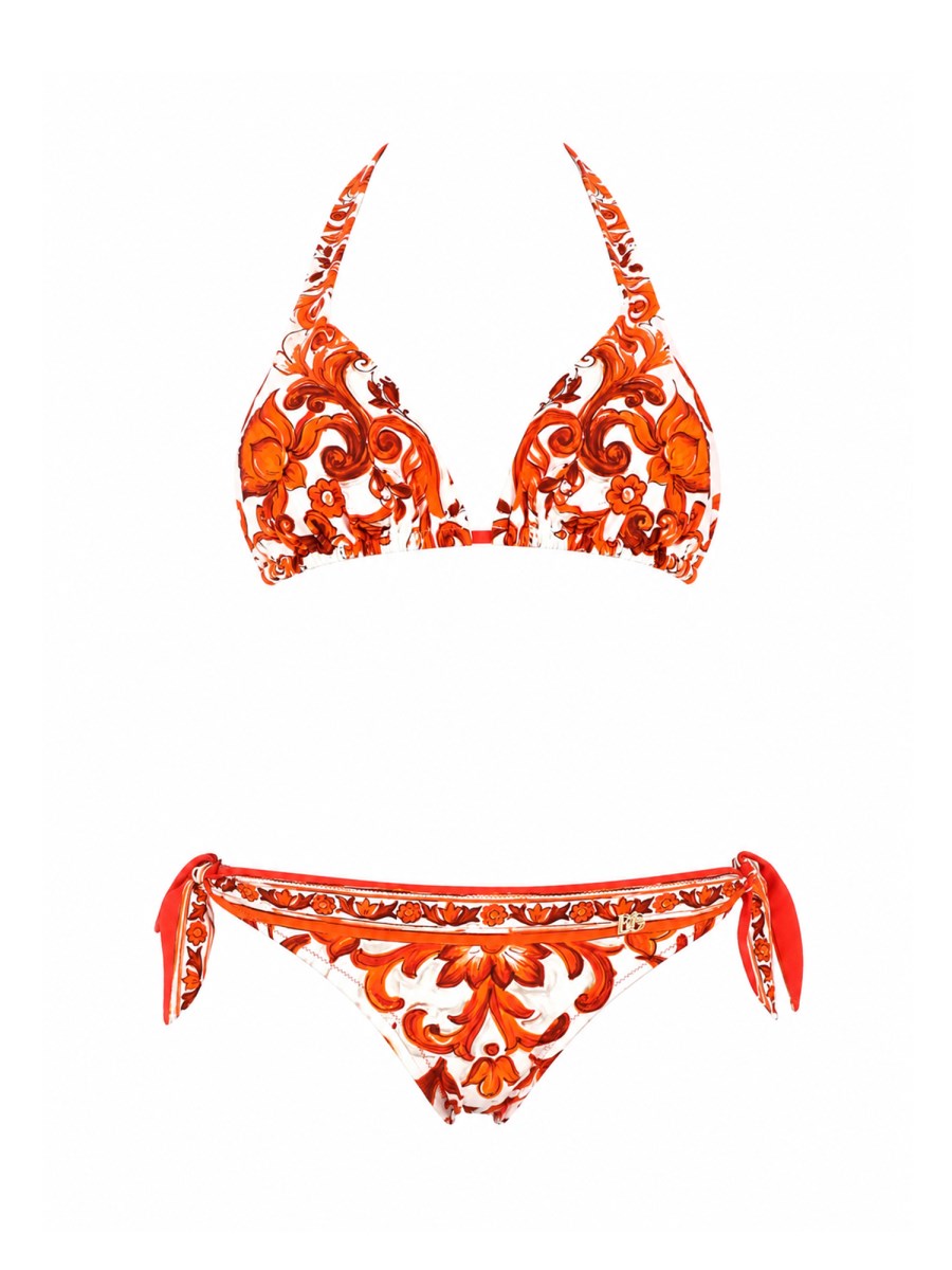 BIKINI TRIANGOLO STAMPA MAIOLICA