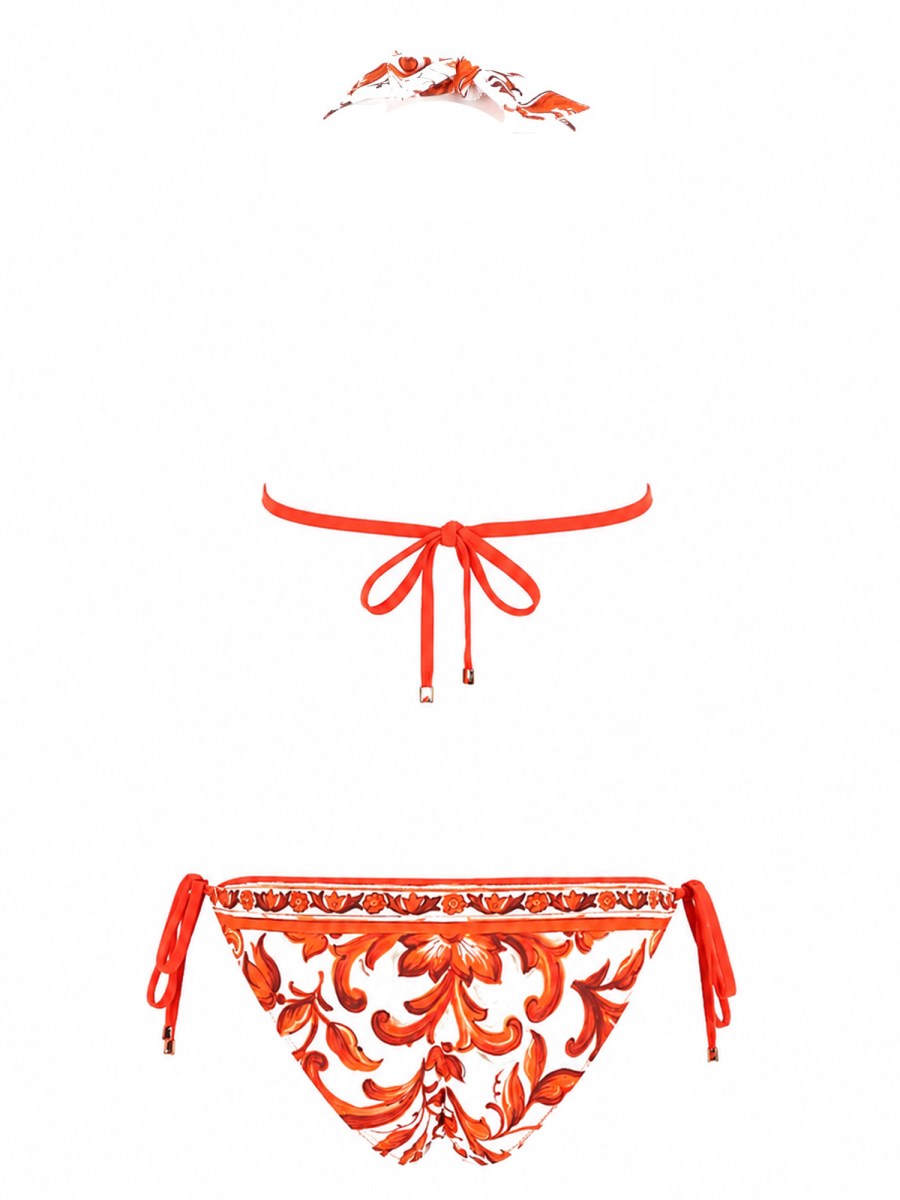 BIKINI TRIANGOLO STAMPA MAIOLICA
