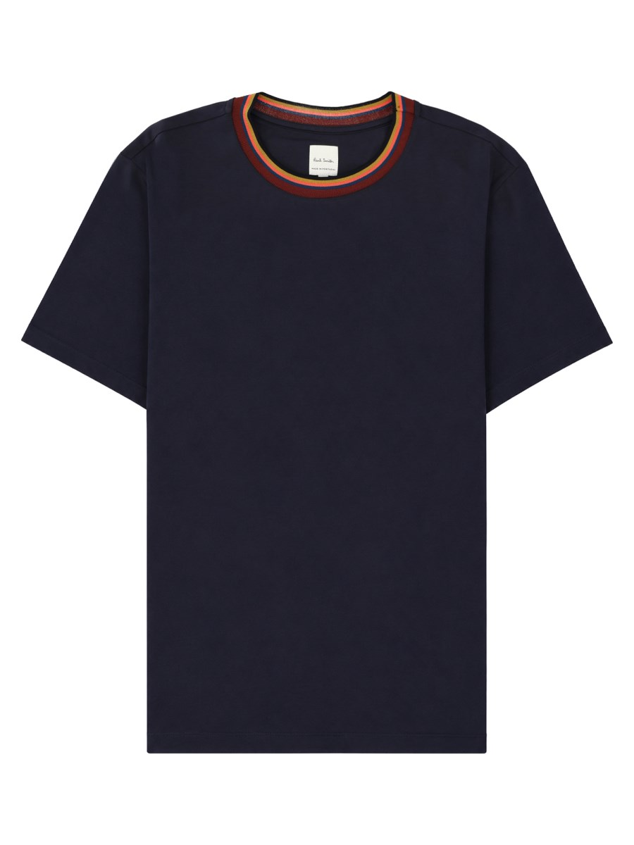 T-SHIRT CON COLLO STRIPES LOGO