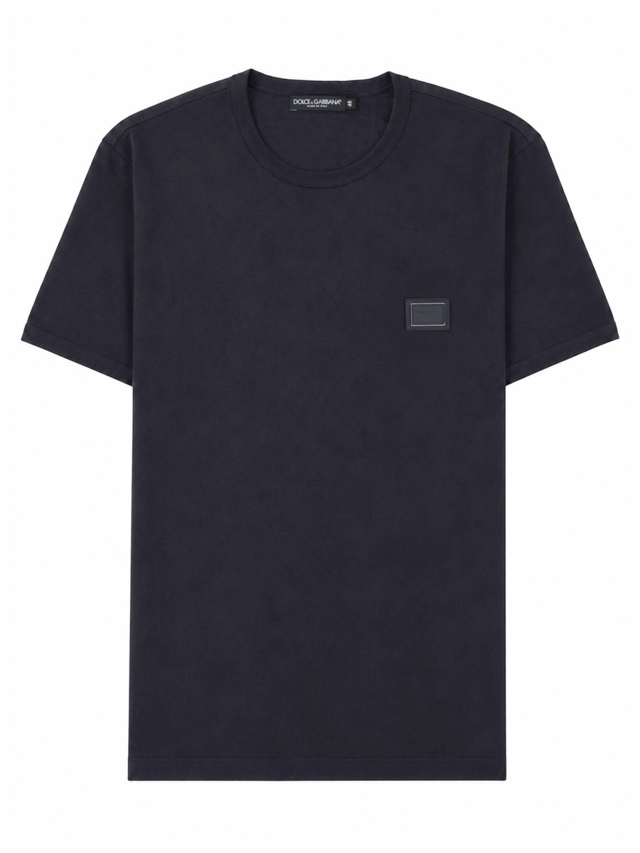 T-SHIRT IN COTONE CON PLACCA