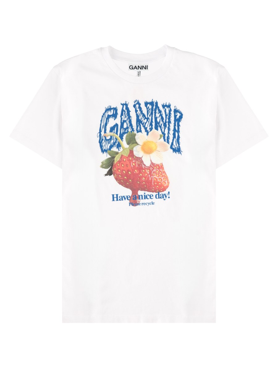T-SHIRT CON STAMPA FRAGOLA