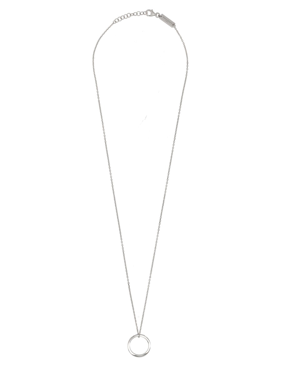 Collana Con Pendente Anello Logato