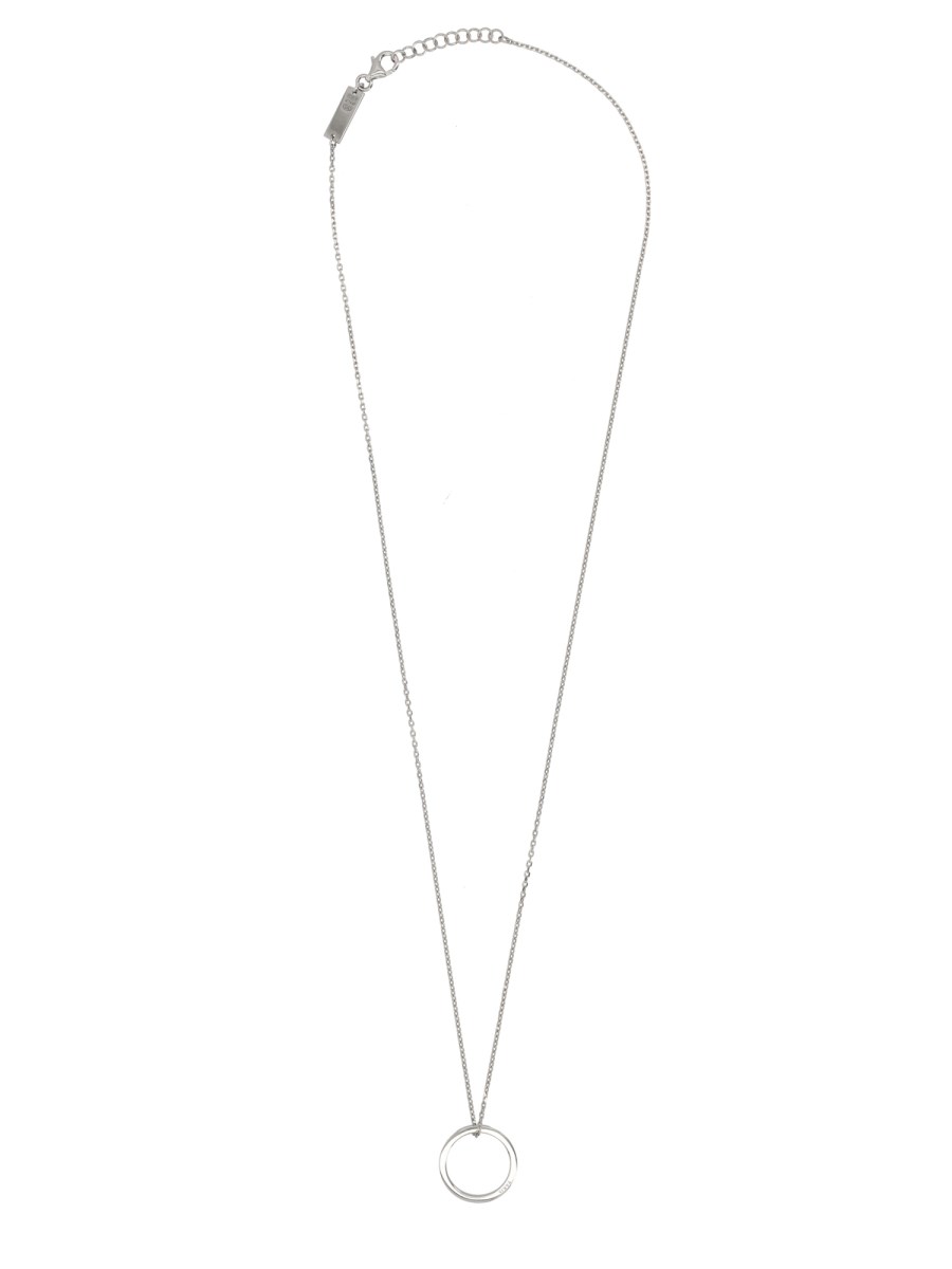 Collana Con Pendente Anello Logato