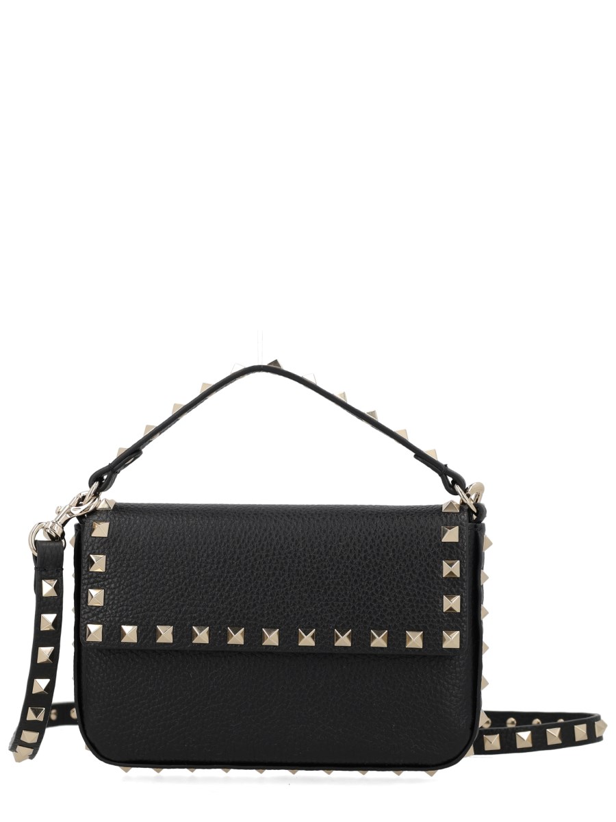 POUCH ROCKSTUD IN VITELLO GRANATO