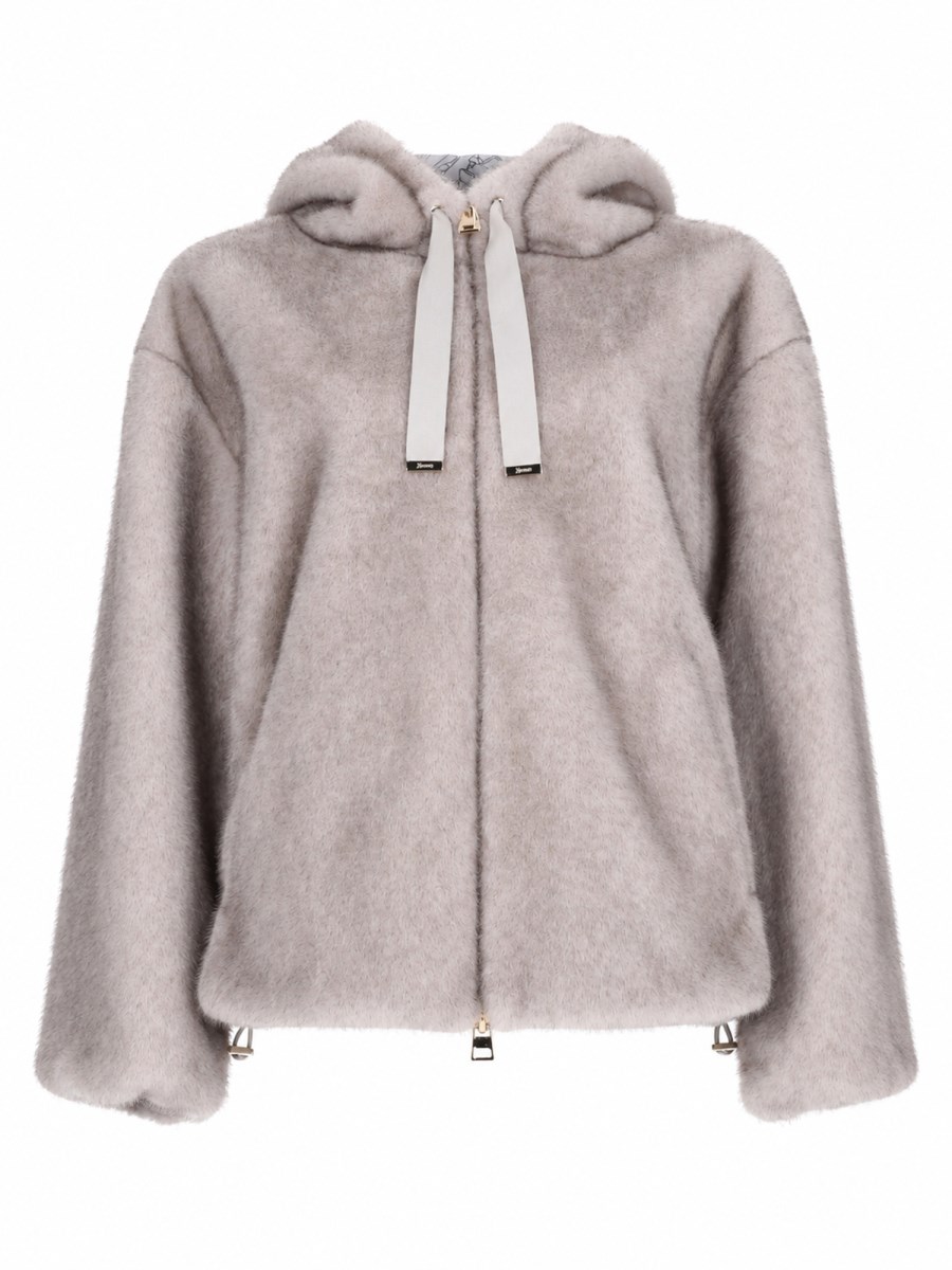 GIACCA BOMBER IN ECO-PELLICCIA