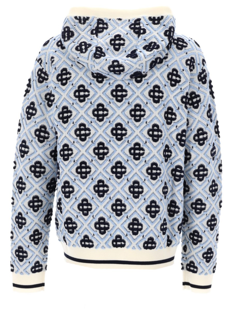 FELPA MONOGRAM CON CAPPUCCIO E ZIP