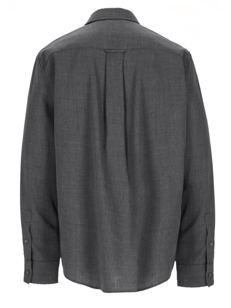 Camicia Classic Fit In Lana