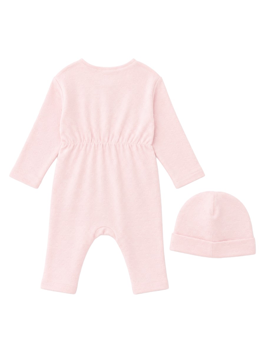 SET TUTINA E CAPPELLINO IN PIQUET DI COTONE GG