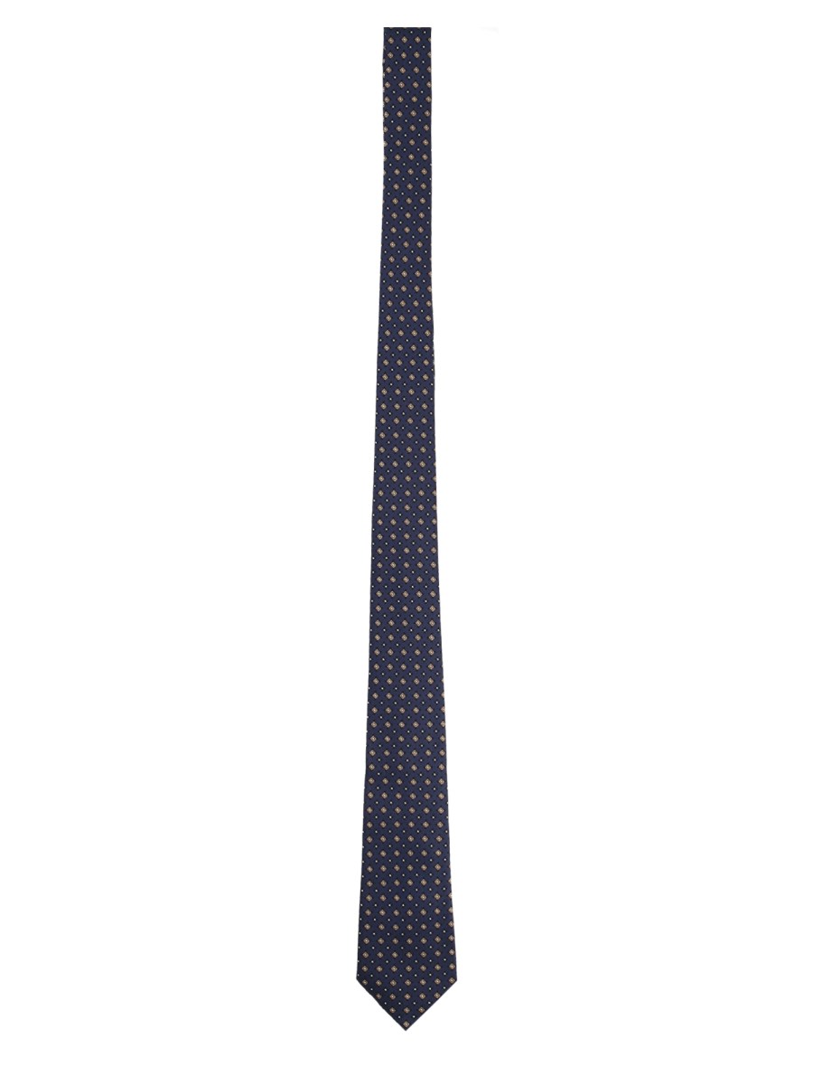 Cravatta In Jacquard Di Seta