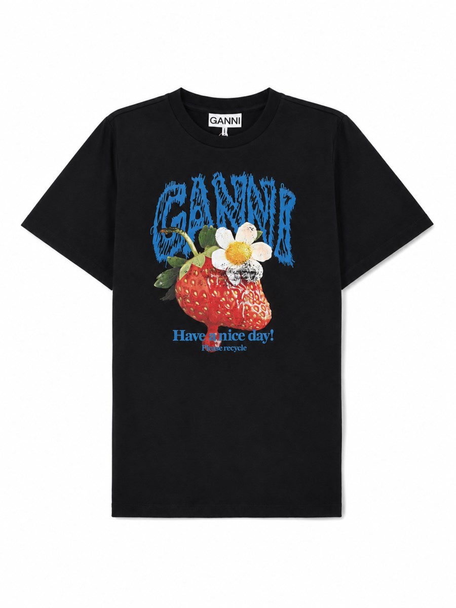 T-SHIRT CON STAMPA FRAGOLA
