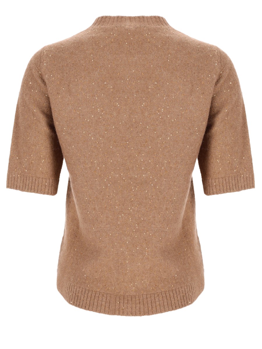 Maglia In Lana Misto Seta e Cashmere