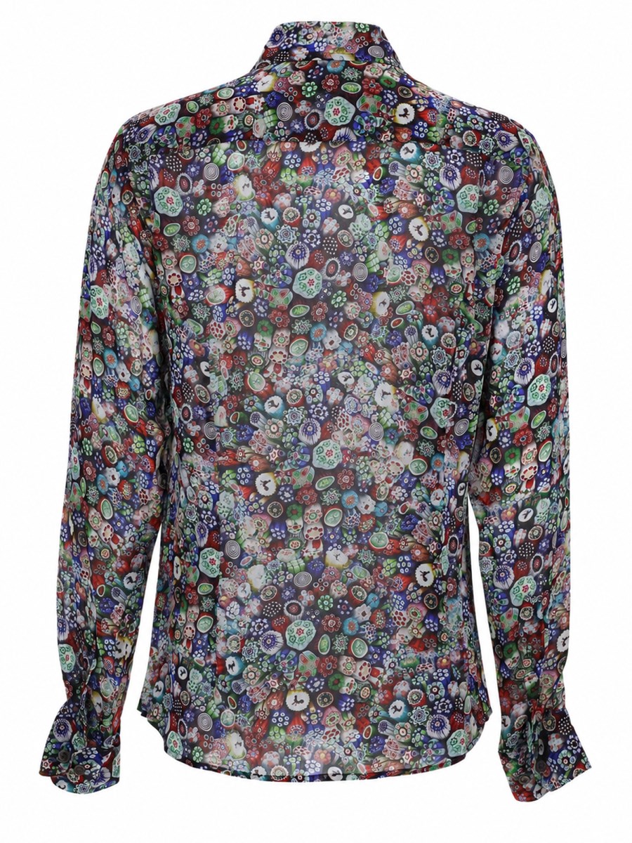 CAMICIA IN VISCOSA RICAMATA