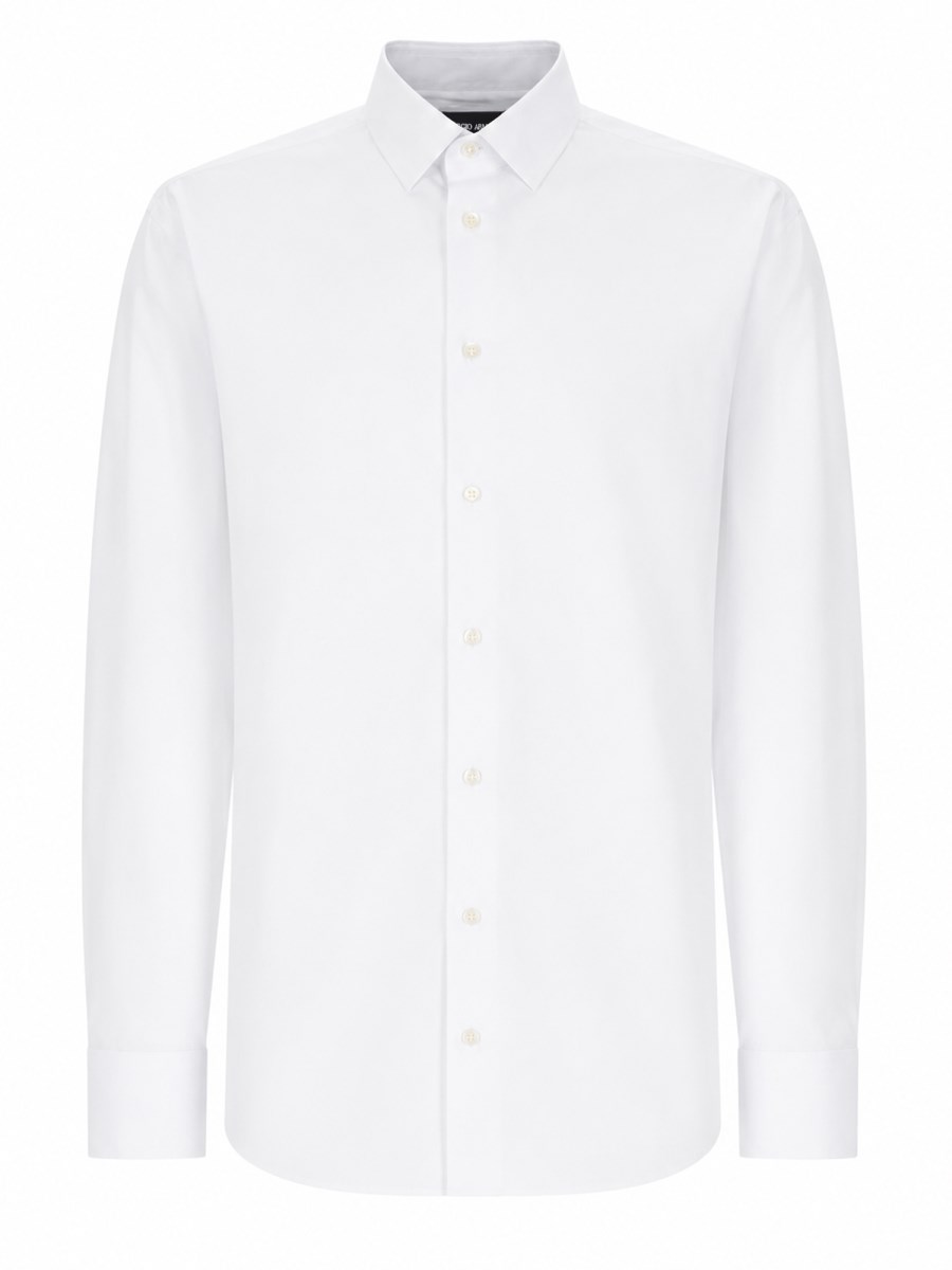 CAMICIA SLIM FIT IN POPELINE DI COTONE